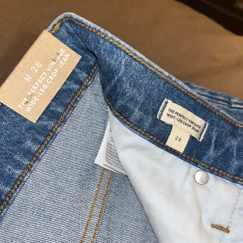 Madewell Perfect Vintage Wide Leg Crop Jeans